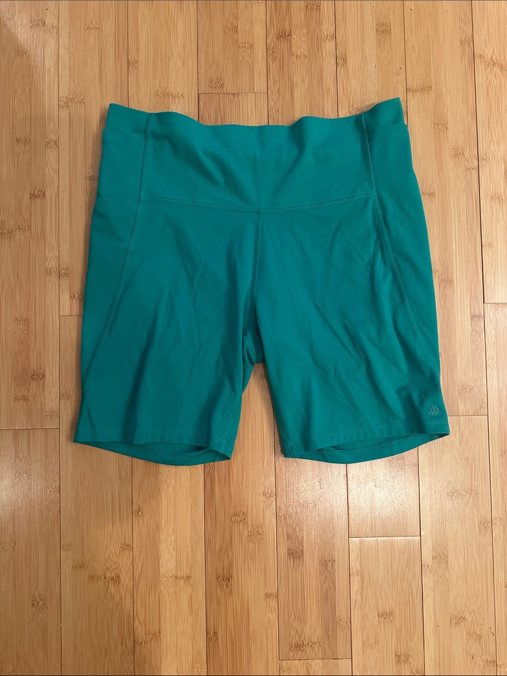 all in motion Teal High-Rise Bike Shorts